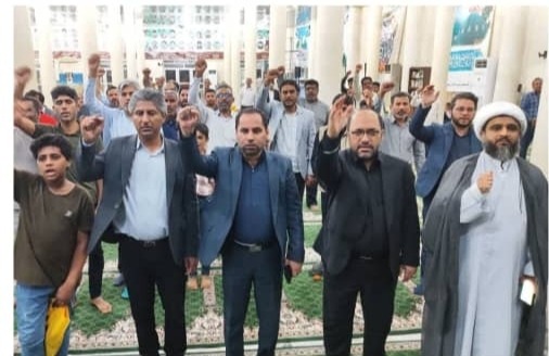 مراسم بزرگداشت شهدای حادثه تروریستی کرمان درمیناب